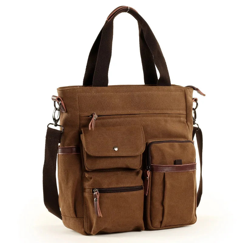 Canvas Messenger Bag for Travel & Work