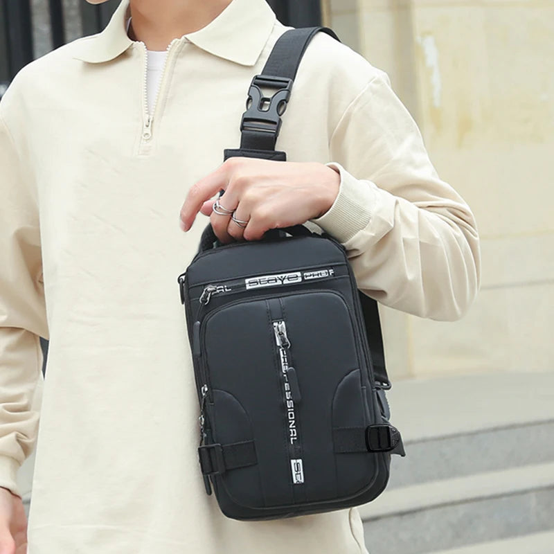 Lightweight Crossbody Sling Bag — Large Capacity Casual Shoulder Bag