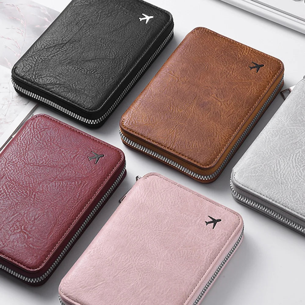 Zippered Passport & ID Case – Large Capacity Ticket & Card Organiser