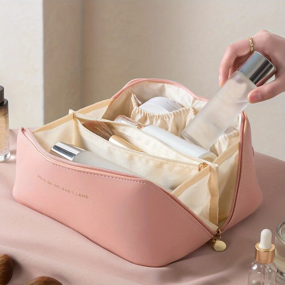 Zip-Around Travel Cosmetic Case