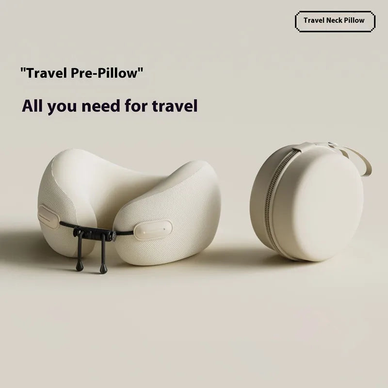 Memory Foam Travel Pillow — Soft Neck Cushion for Flights & Long Journeys