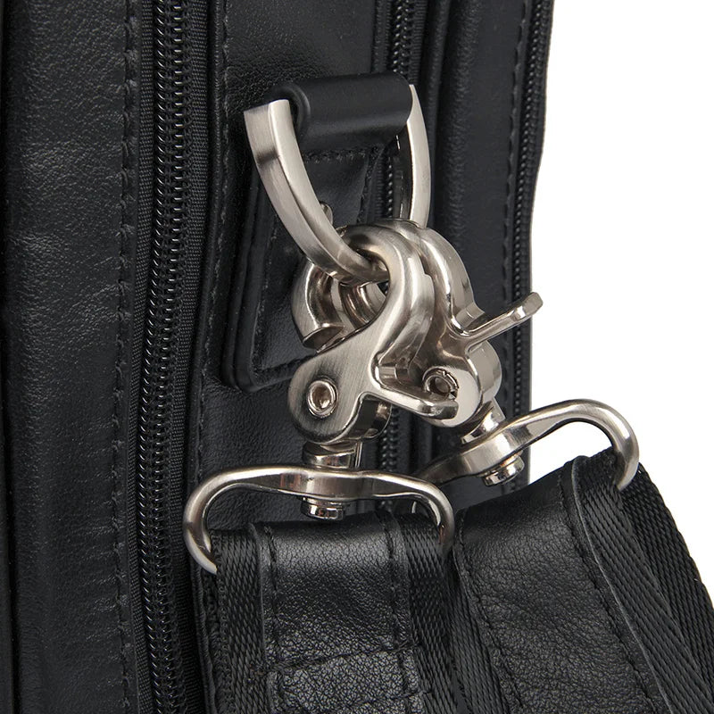 Men's Leather Shoulder Briefcase