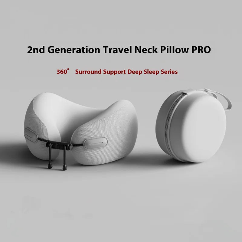 Memory Foam Travel Pillow — Soft Neck Cushion for Flights & Long Journeys