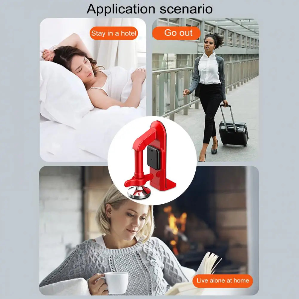 Portable Alloy Door Stopper with Optional Alarm