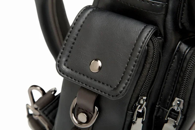 Northbound Waterproof Crossbody Bag — Lightweight PU Leather Shoulder Bag