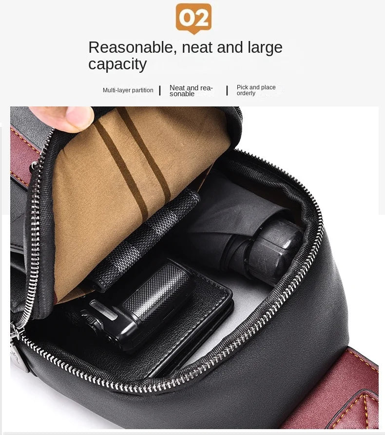 Northbound Waterproof Messenger Bag — PU Leather Laptop & Travel Bag