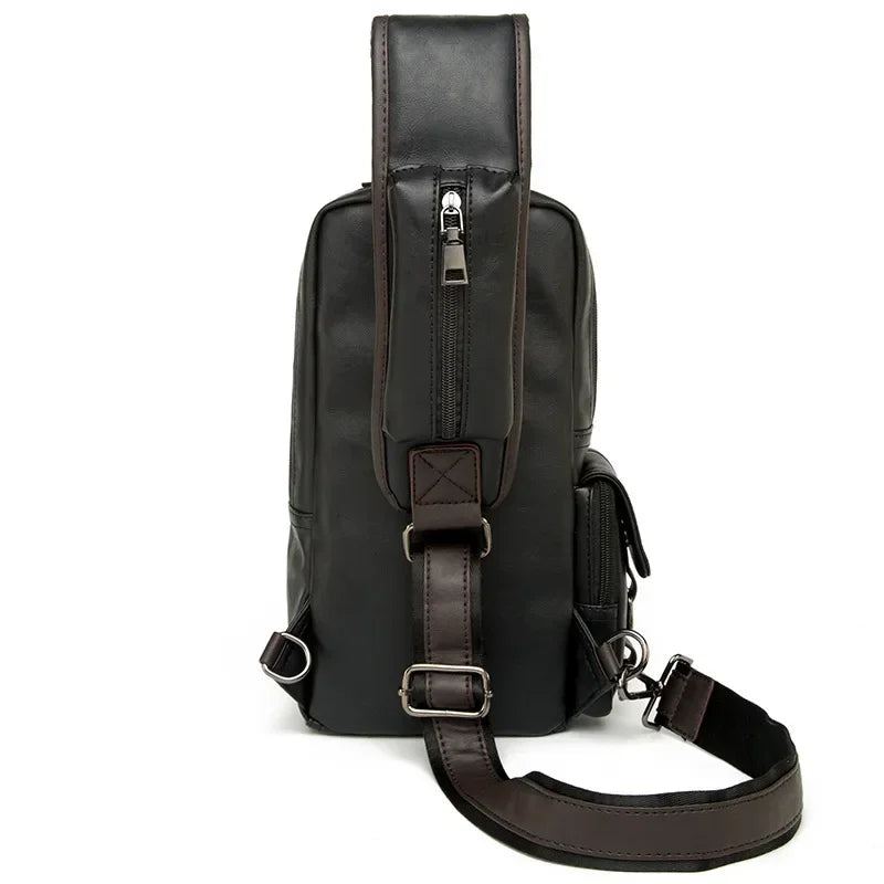 Northbound Waterproof Crossbody Bag — Lightweight PU Leather Shoulder Bag