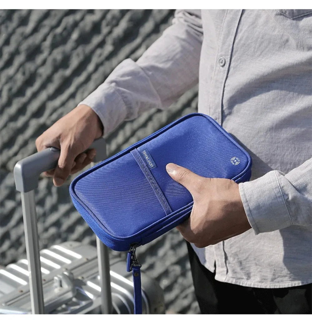Family Travel Document Wallet – Waterproof Passport & Card Organiser