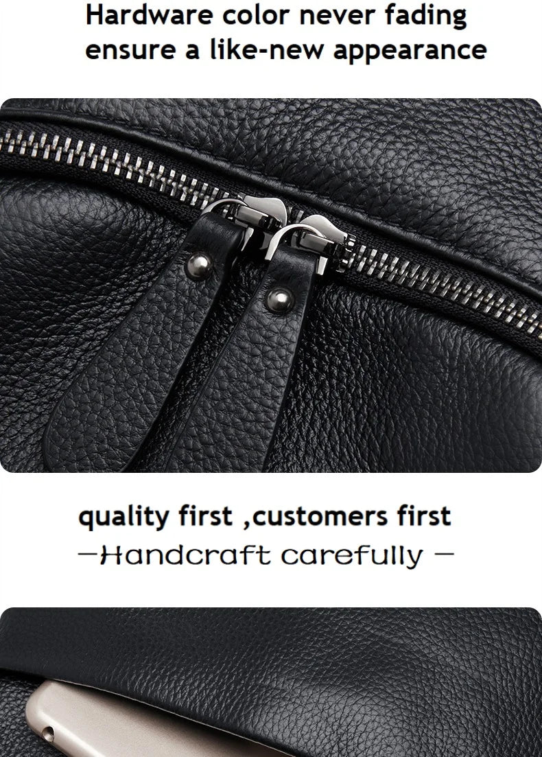 Women's Waterproof Leather Work Backpack
