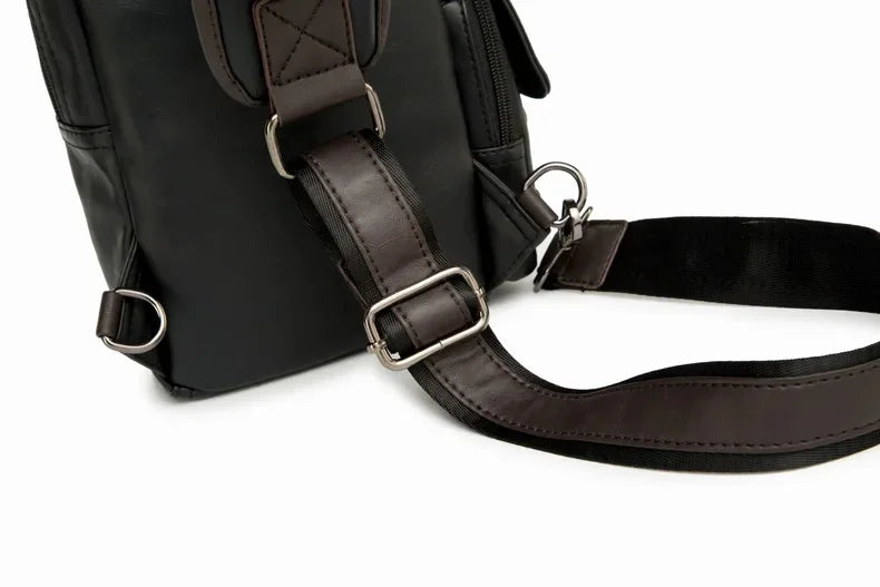 Northbound Waterproof Crossbody Bag — Lightweight PU Leather Shoulder Bag