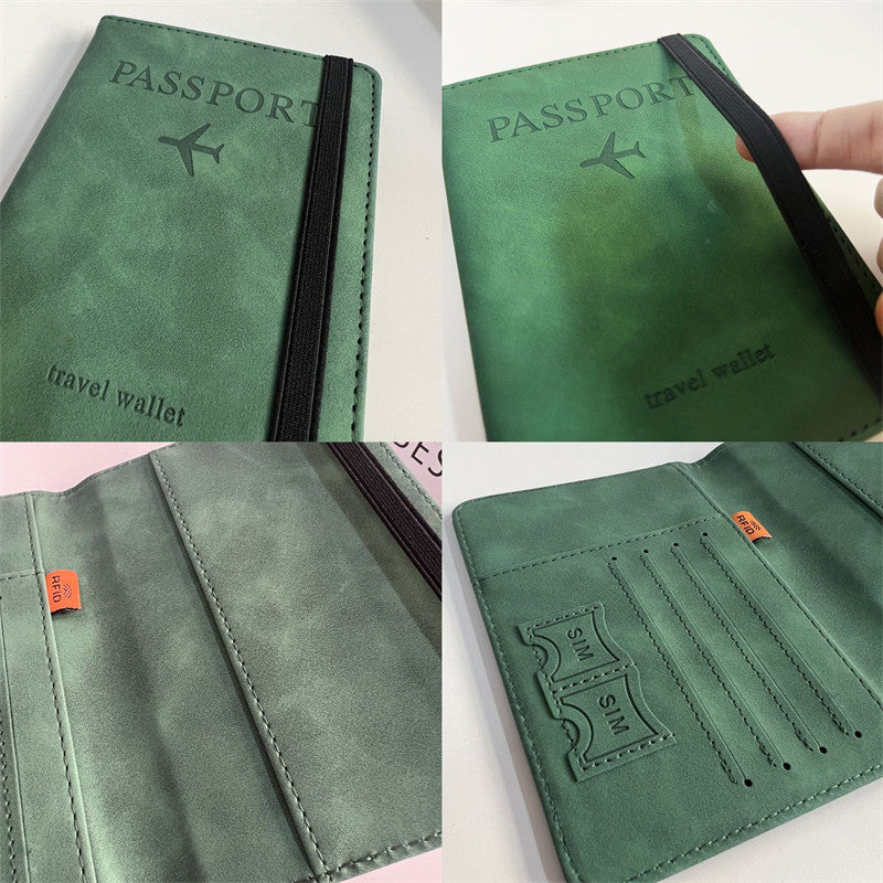 Passport Book Holder for Men & Women – Travel Wallet & Cover Case