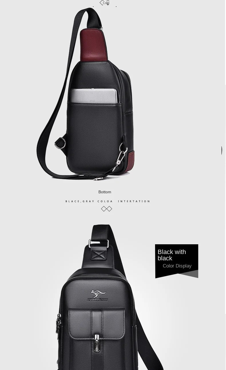 Northbound Waterproof Messenger Bag — PU Leather Laptop & Travel Bag