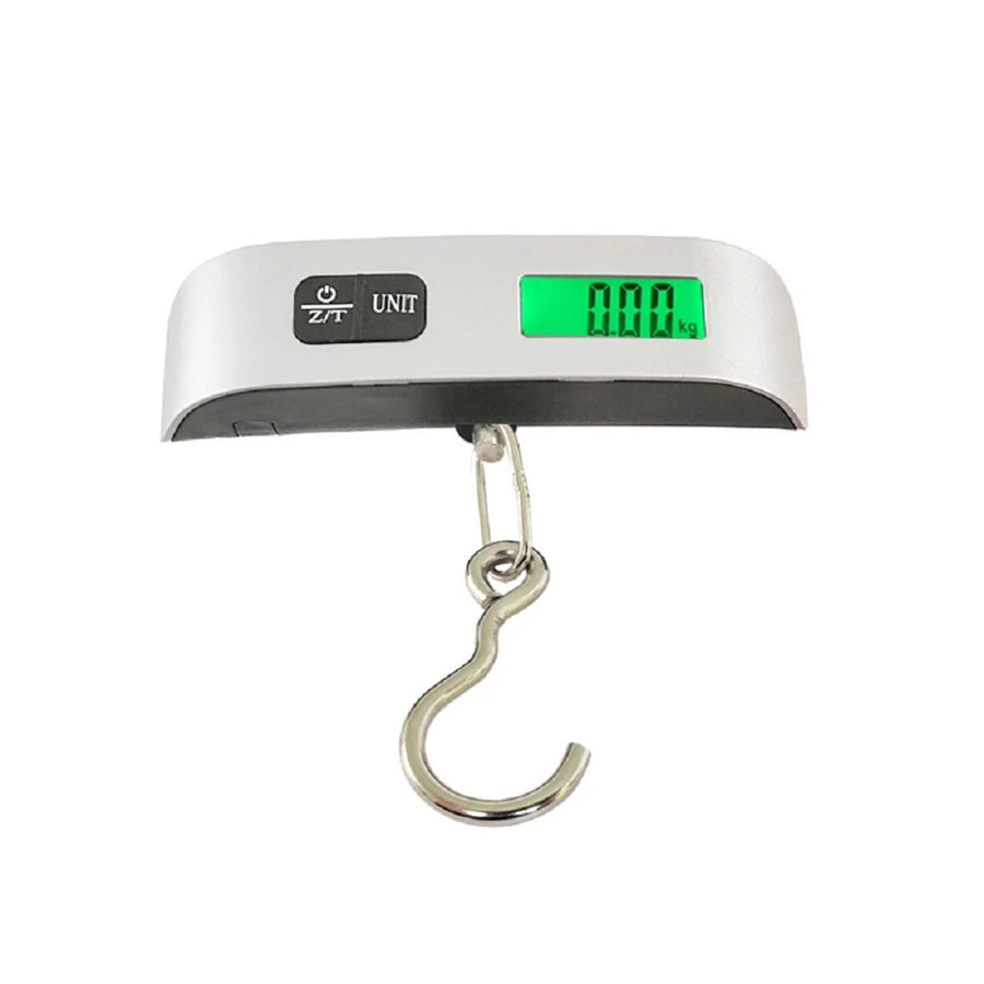 Portable Digital Luggage Scale — 110lb/50kg LCD Hanging Weigher