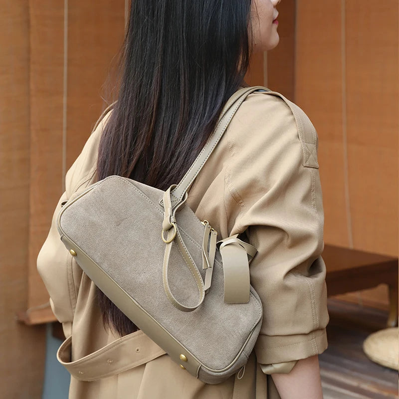 Women's Suede Shoulder Bag