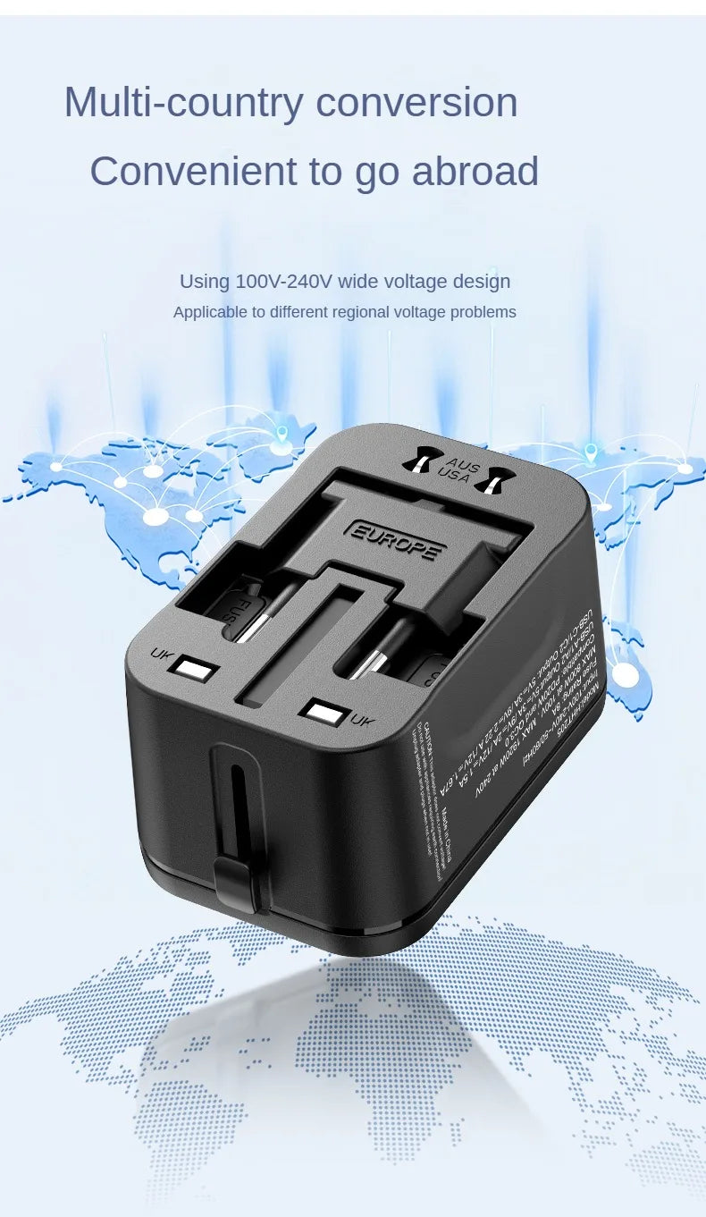 Northbound Multi-Port Travel Charger — Fast Charge Worldwide Adapter