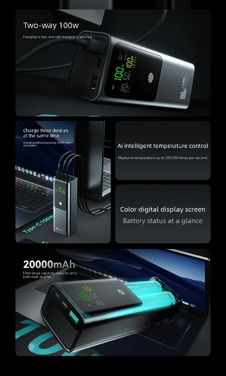 Northbound 20,000mAh Power Bank — 100W PD Fast Charge