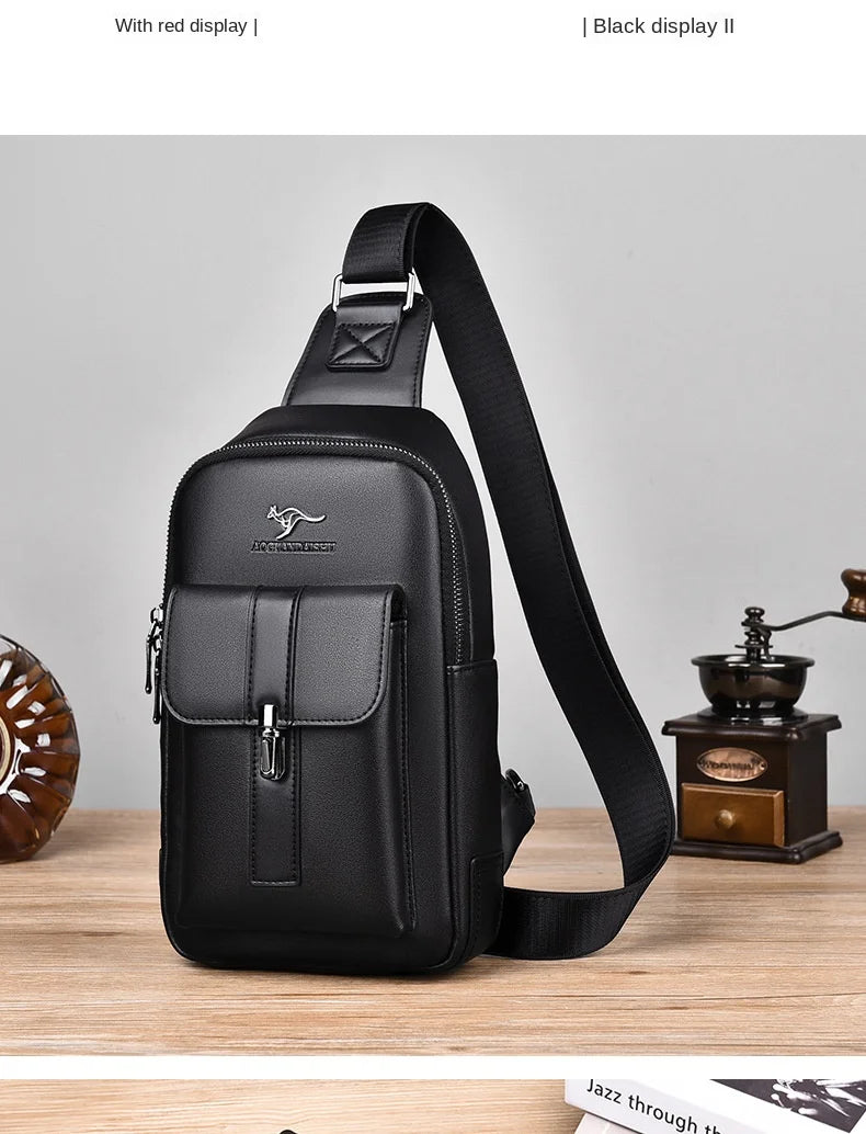 Northbound Waterproof Messenger Bag — PU Leather Laptop & Travel Bag