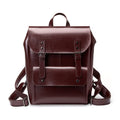 Women Genuine Leather Backpack Durable Cowhide Laptop Bag 14 Inch Multiple Pocket British Vintage College Style Unisex Rucksack