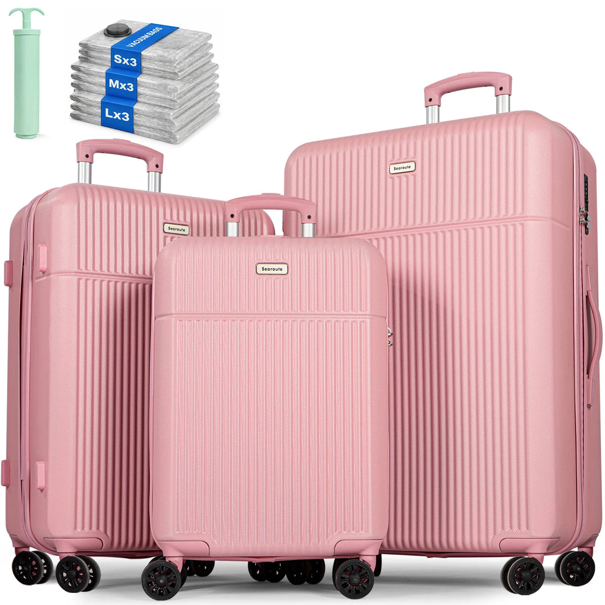 Northbound 3-Piece Hard Shell Luggage Set — 21", 24" & 28" Suitcases