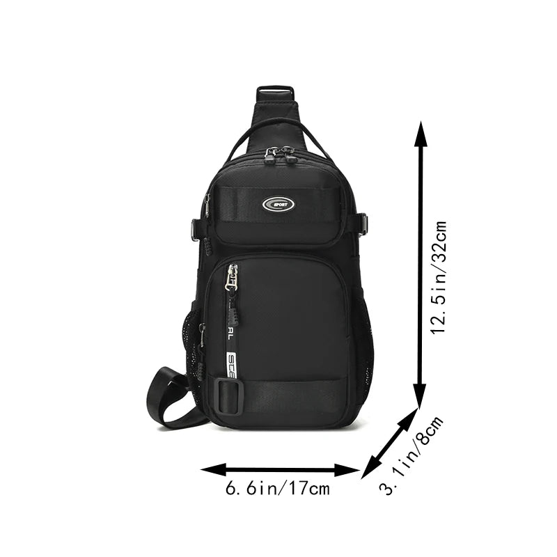 Lightweight Crossbody Sling Bag — Large Capacity Casual Shoulder Bag