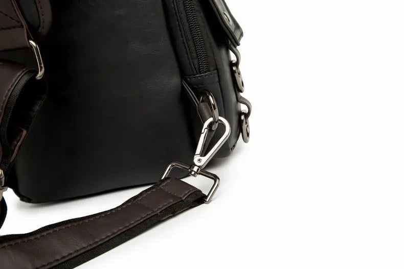 Northbound Waterproof Crossbody Bag — Lightweight PU Leather Shoulder Bag