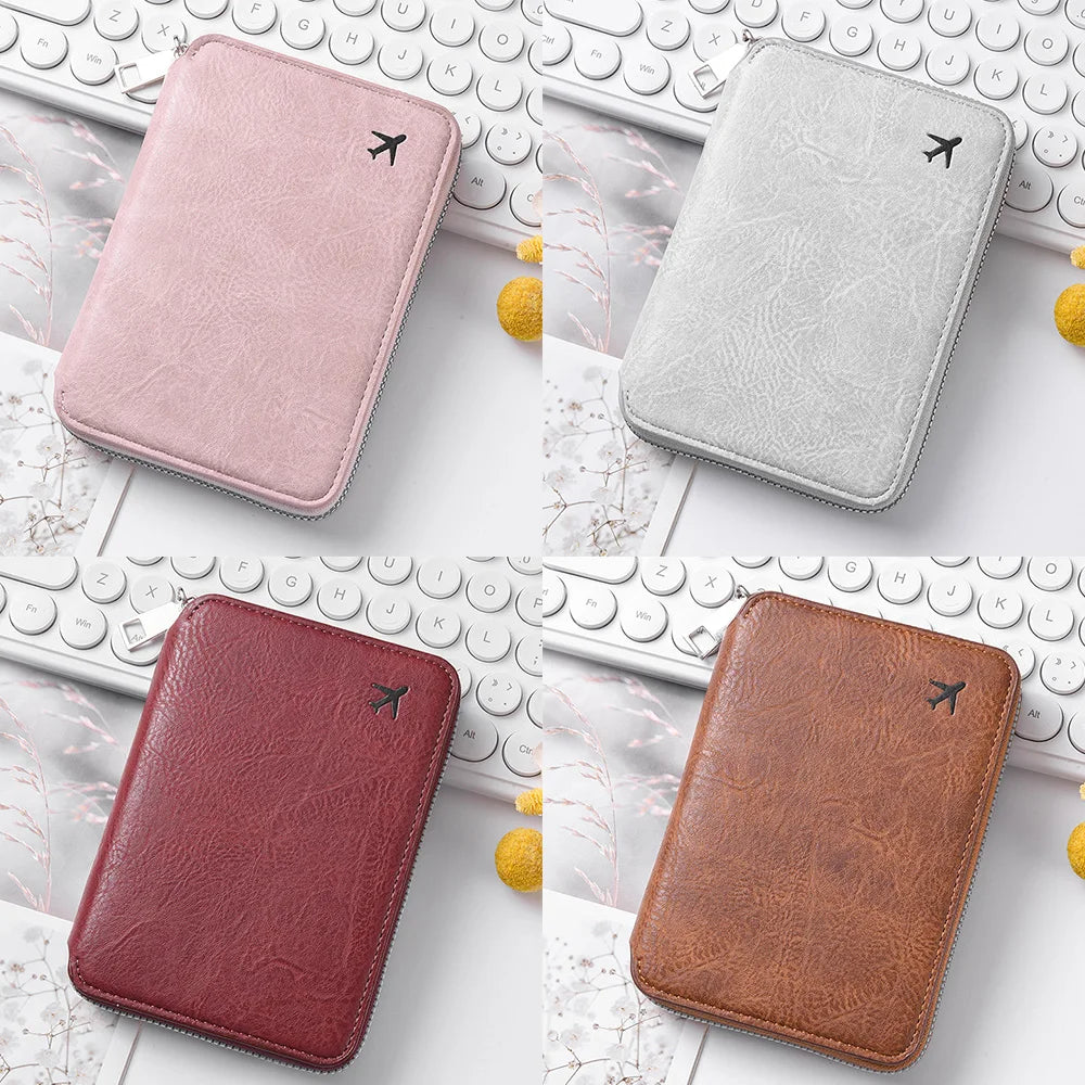 Zippered Passport & ID Case – Large Capacity Ticket & Card Organiser