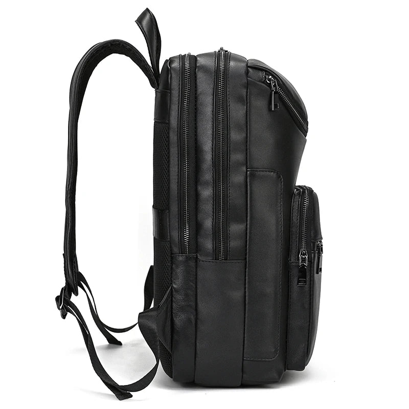 Unisex Vintage Crazy Horse Leather Backpack